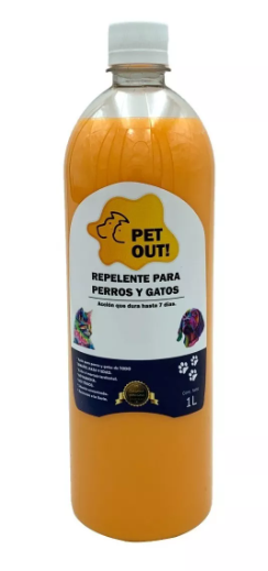 Repelente natural para evitar marcaje de perros y gatos, sin atomizador, envase de plástico PET de 1 litro, color naranja cristalino, efectivo en 9 de cada 10 veces, ideal para entrenamiento de mascotas. Repelente natural para evitar marcaje de perros y gatos, sin atomizador, envase de plástico PET de 1 litro, color naranja cristalino, efectivo en 9 de cada 10 veces, ideal para entrenamiento de mascotas.
